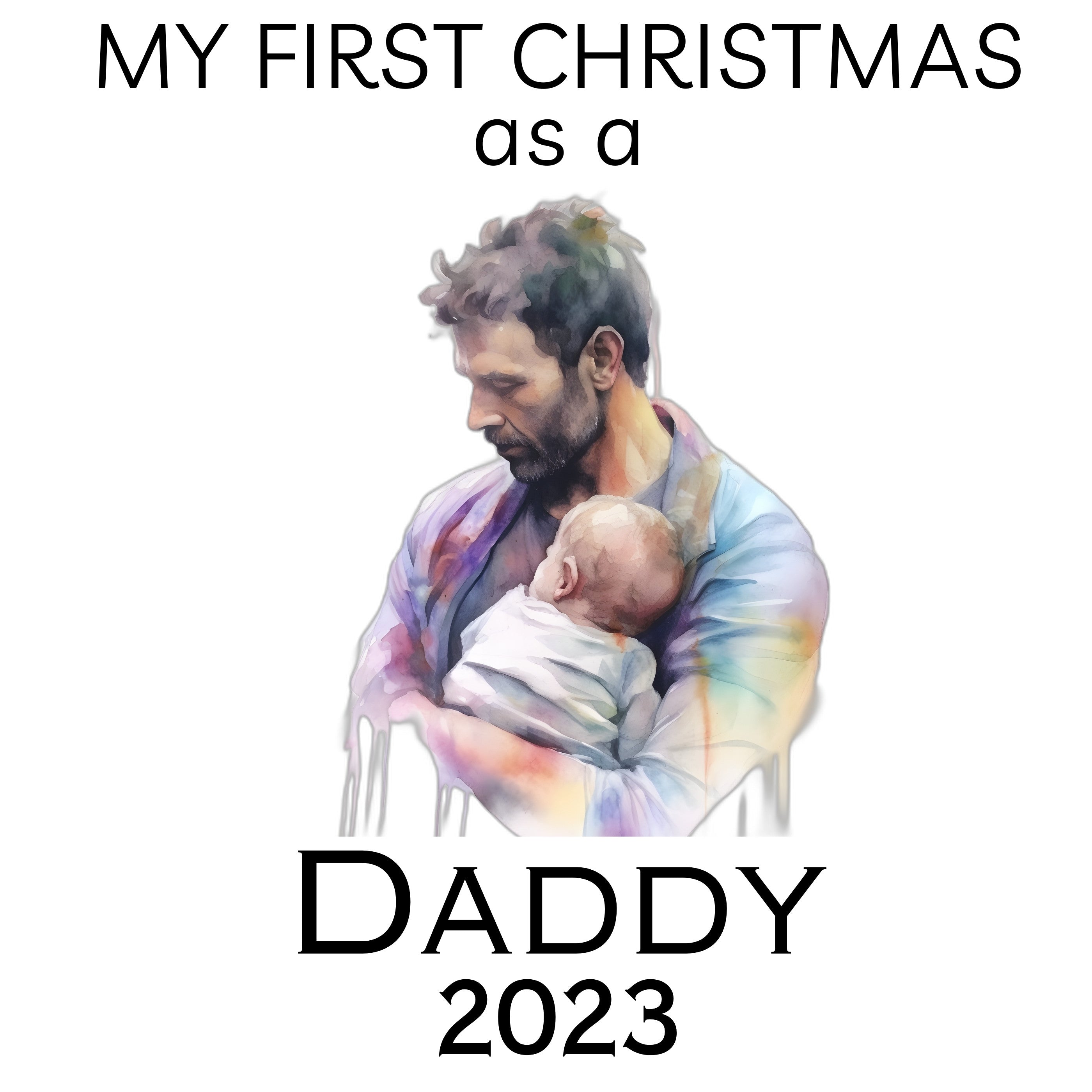 Personalized My First Christmas As A Dad Ornament - Holiday Keepsake, Christmas Ornament, Custom Ornament, Custom Dad Ornament, Dad Gift - FREE BOX