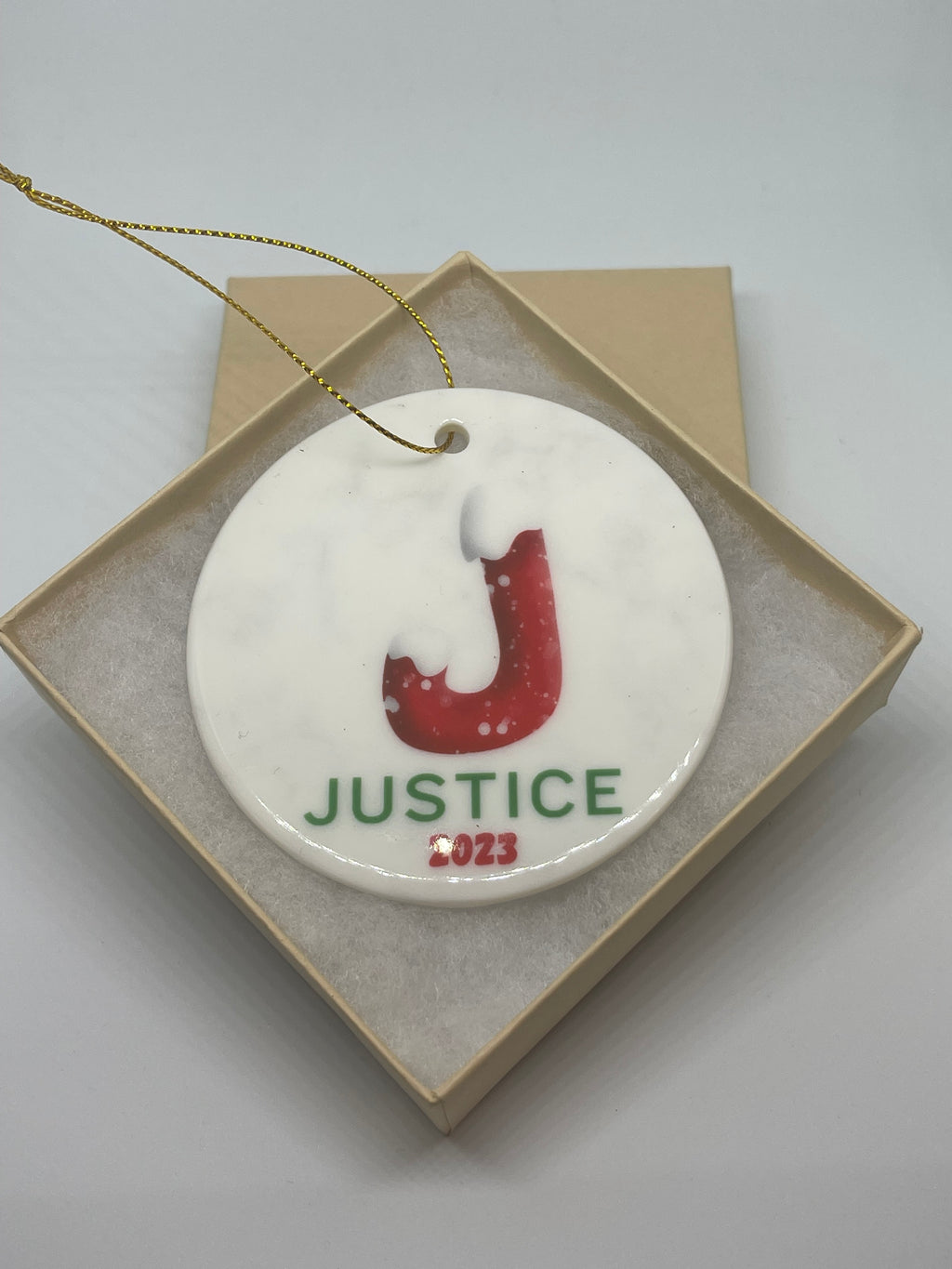 Personalized Family Christmas Ornament, Personalized Name Christmas Ornament, Monogram Alphabet Ornament, Custom Initial Ornament - FREE BOX